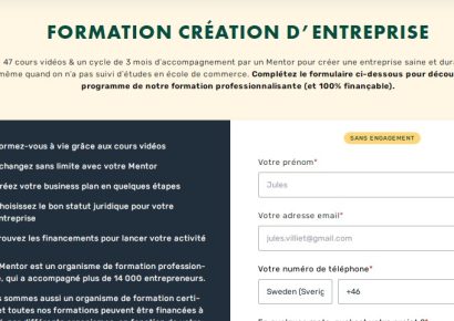 Creation d entreprise