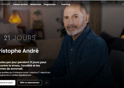 Christophe André 10 minutes par jour pendant 21 jours pour lutter contre le stress, l'anxiété et les problèmes de sommeil.